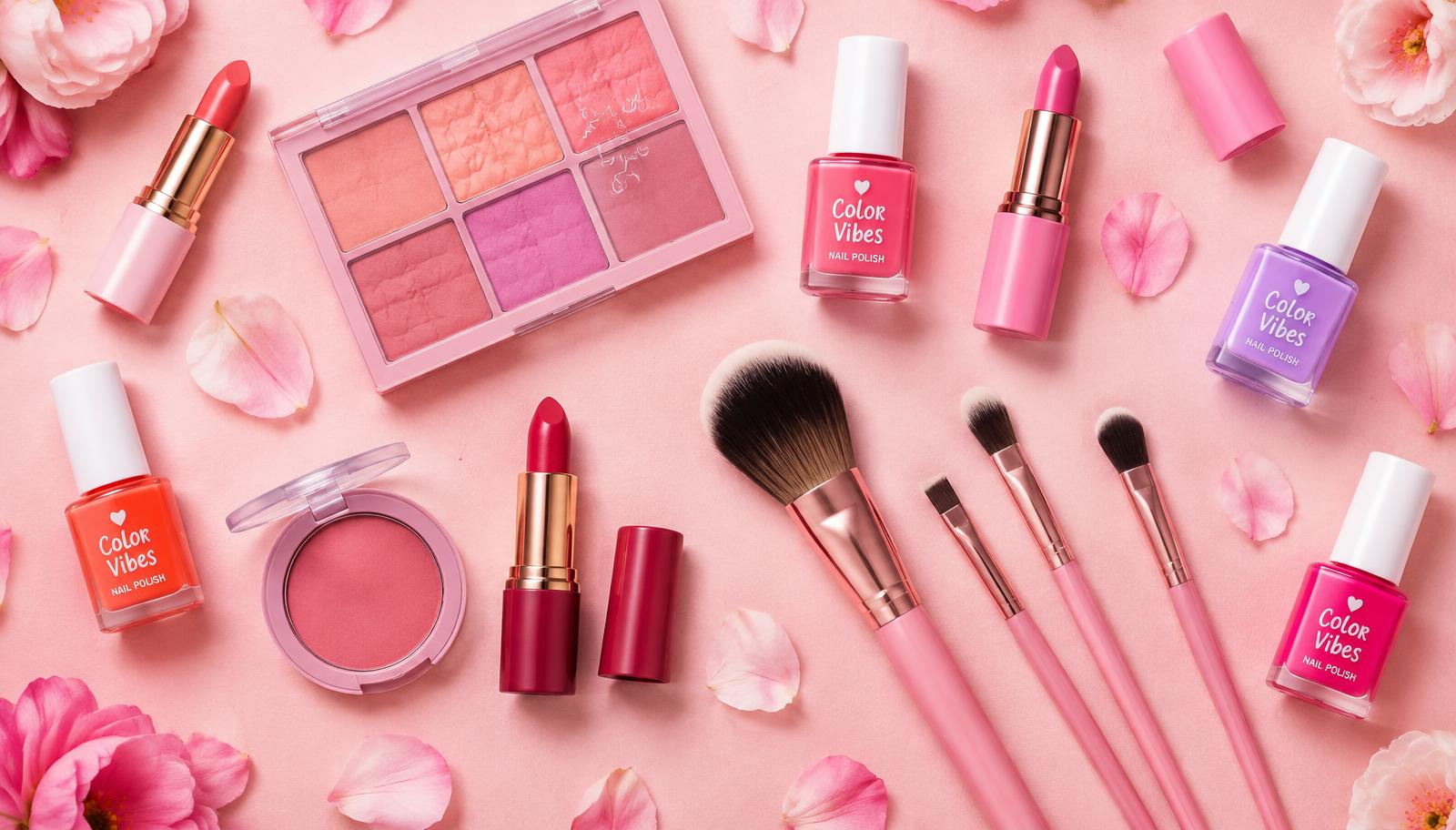 Cosméticos coloridos